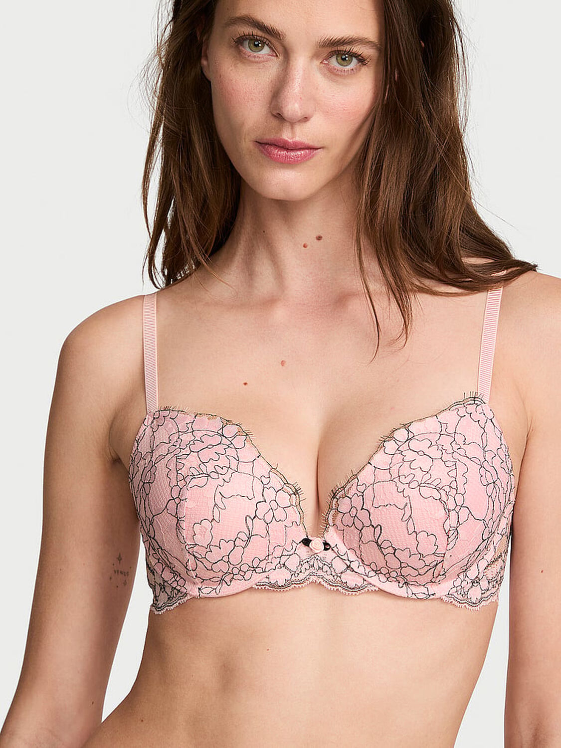 vs Dream Angels Lace Push-Up Bra 1 of 3 