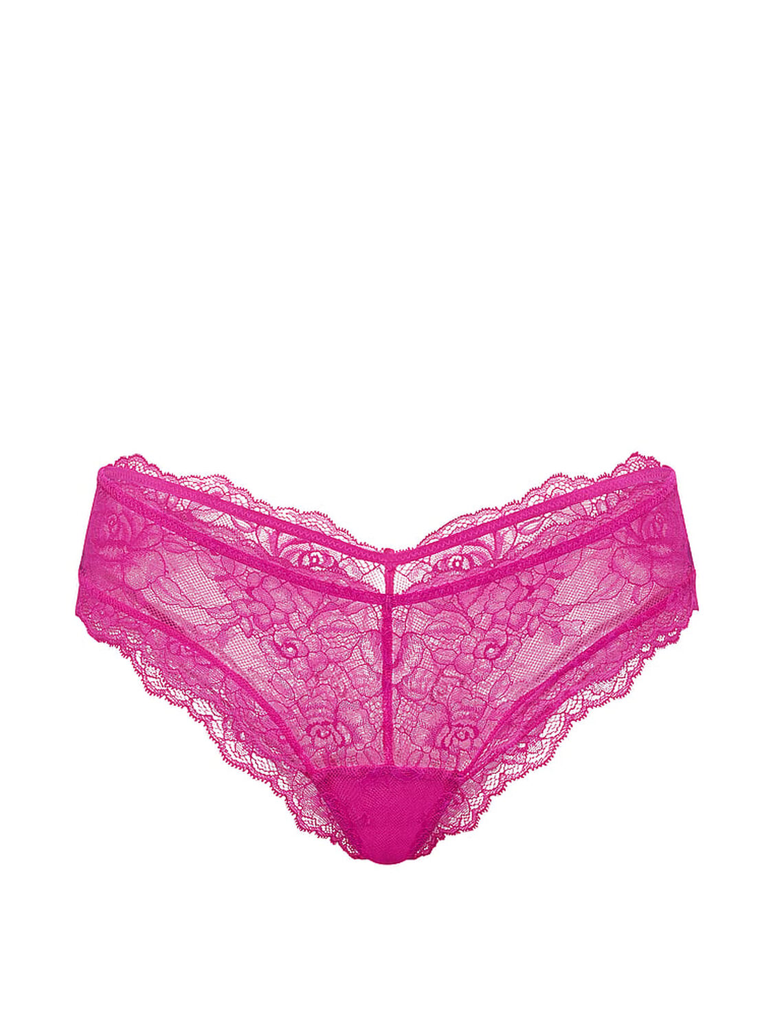 vs Very Sexy Rose Lace High-Leg Cheeky Panty Pink Fire 3 of 3 