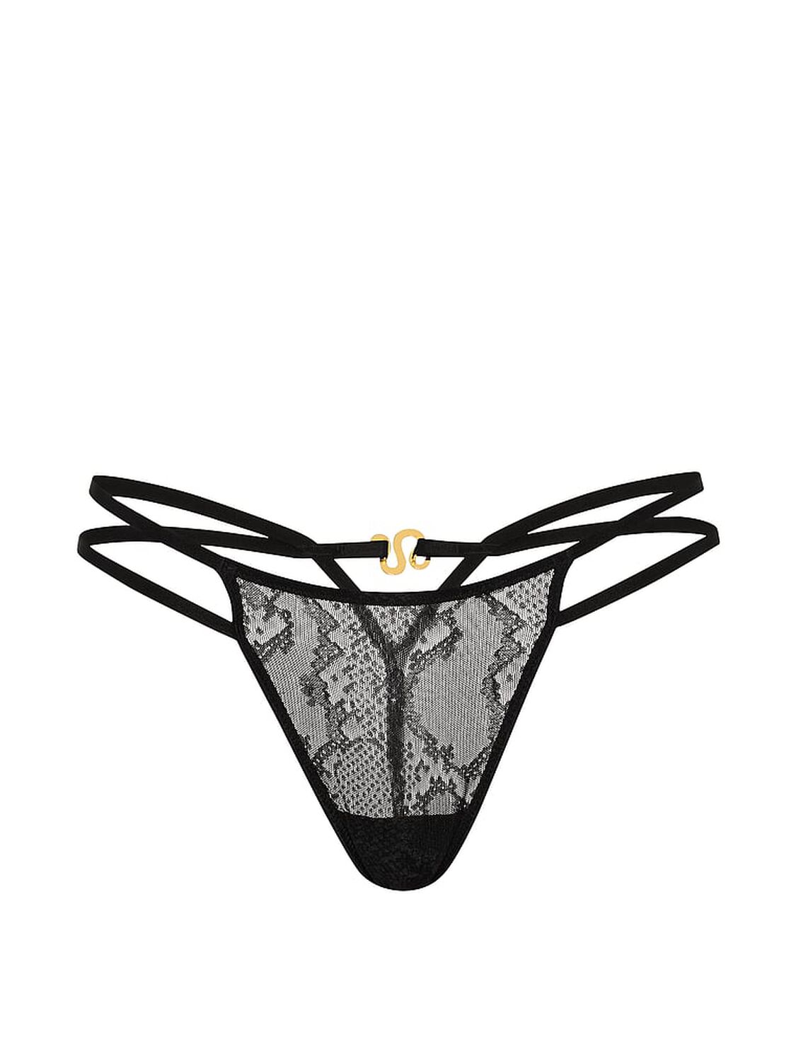 vs Very Sexy Viper Lace Hardware V-String Panty 3 of 4 