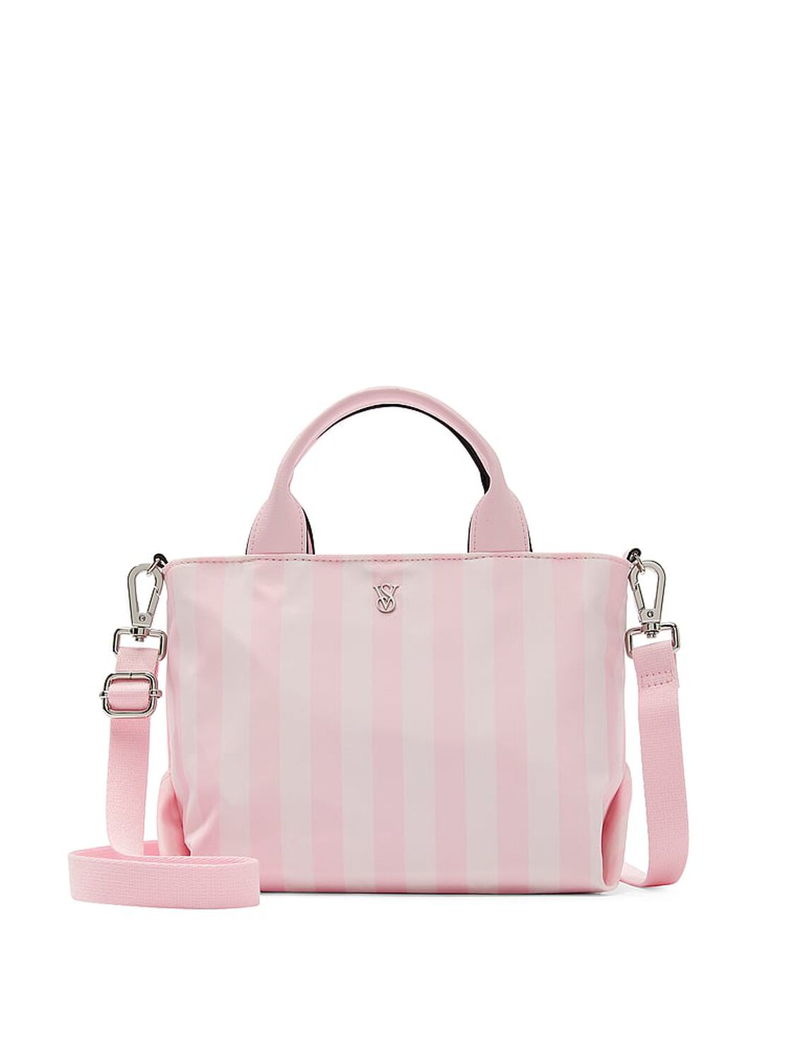 vs Victoria's Secret Mini Travel Tote Bag Heritage Stripe 1 of 2 