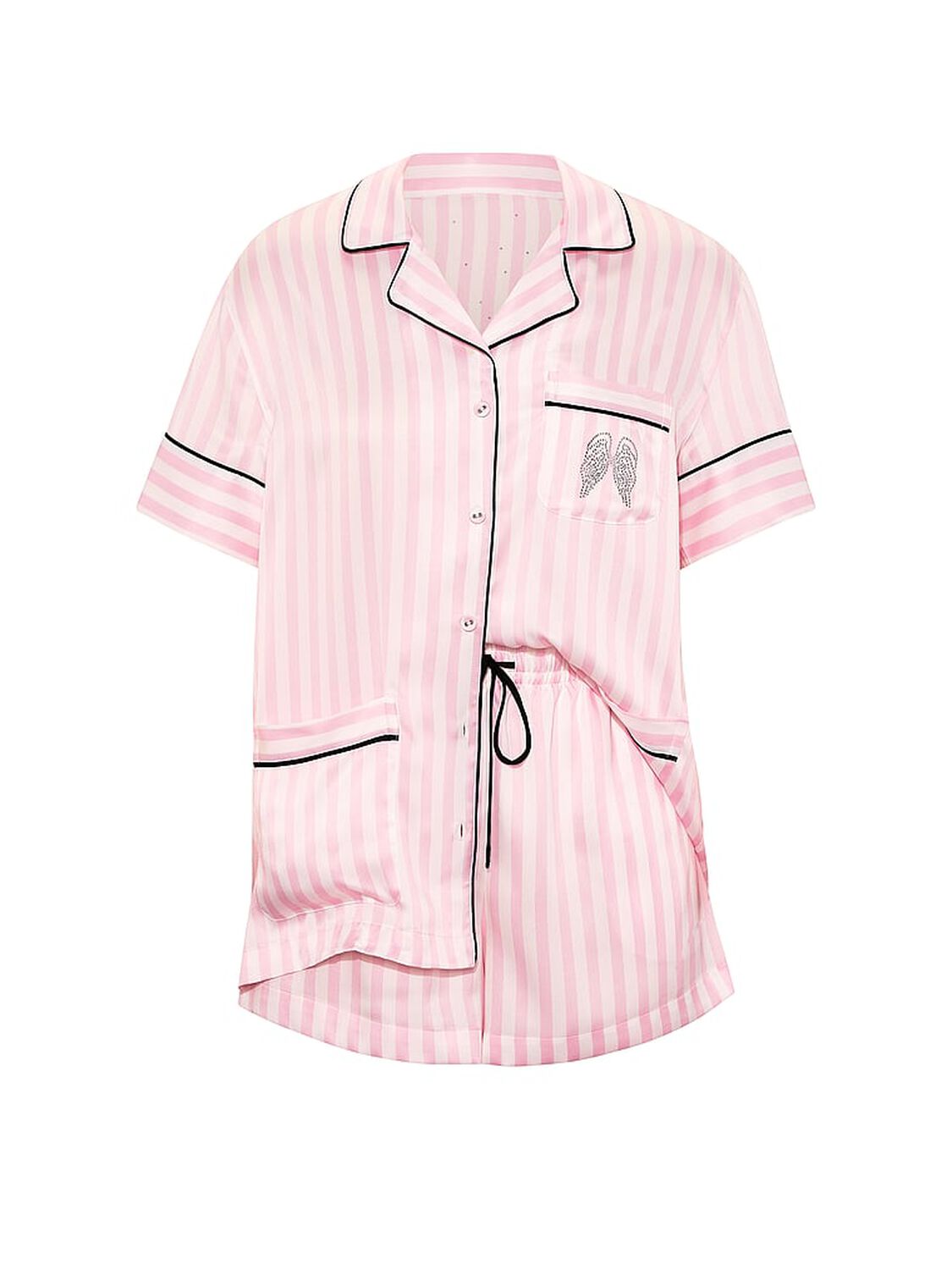 vs Victoria's Secret VSFS '26 Signature Satin Short Pajama Set Iconic Stripe 4 of 4 