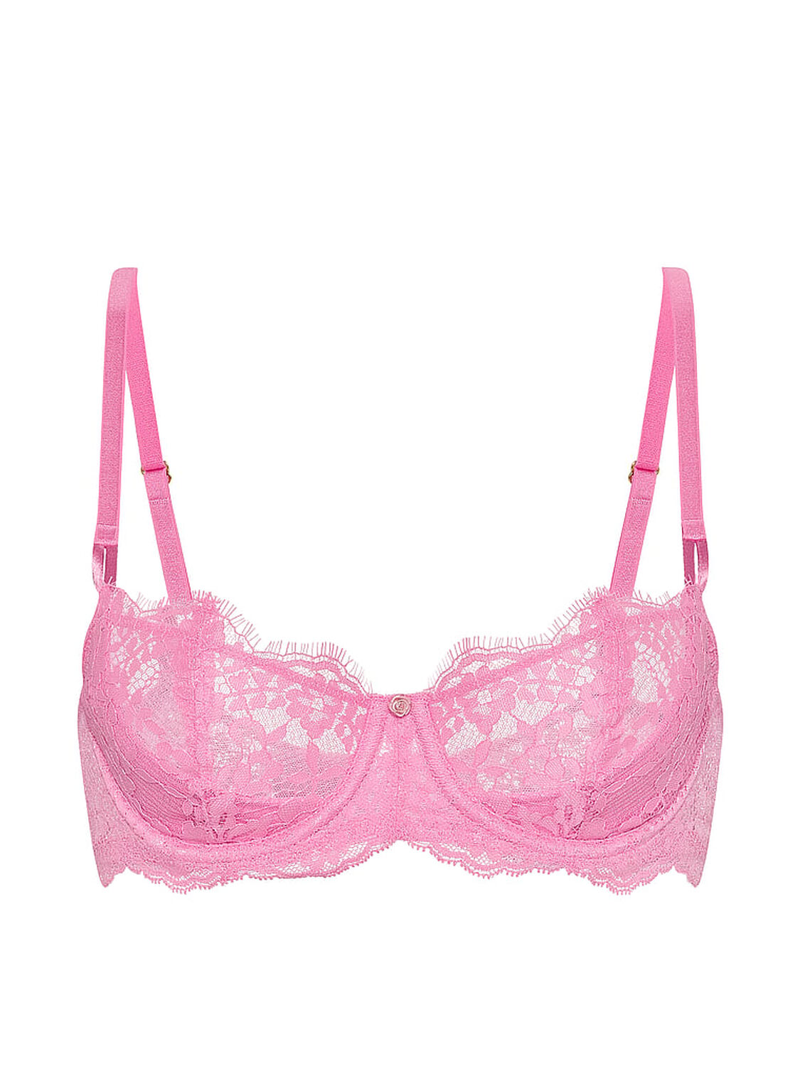 vs Dream Angels Wicked Unlined Lace Balconette Bra Pink Sugar 3 of 4 