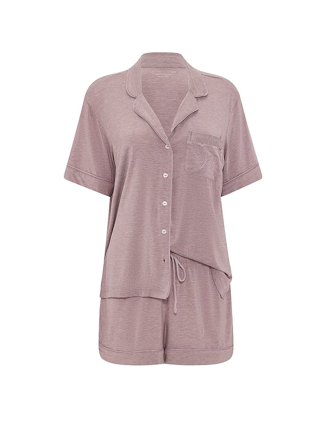 vs Victoria's Secret SoSoft&trade; Modal Short Pajama Set Heather Violet Haze 3 of 3 