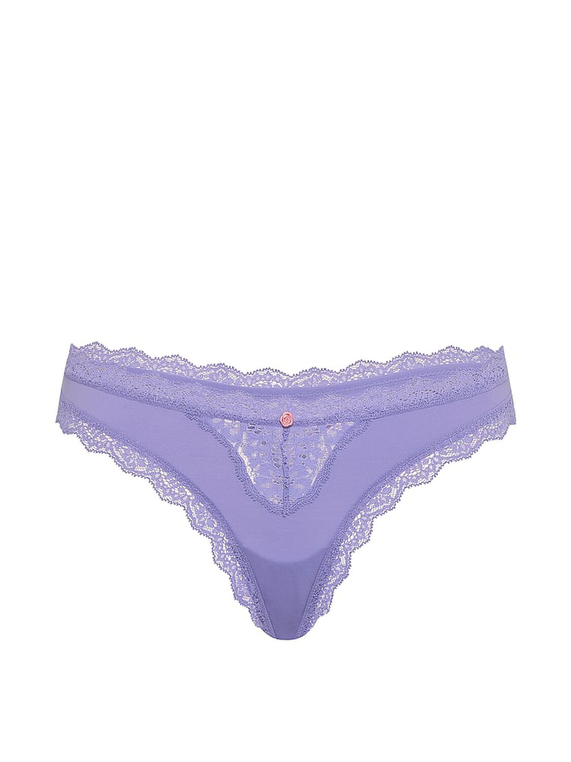 vs Dream Angels Lace-Trim Thong Panty Verywinkle 3 of 3 