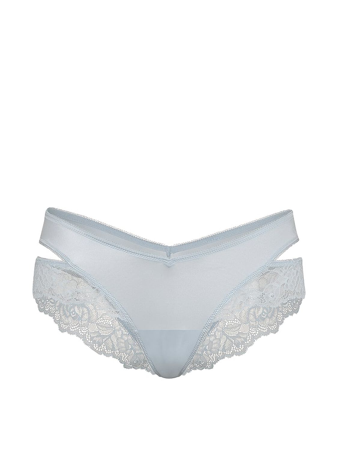 vs Very Sexy Rose Lace-Trim Cut-Out Cheeky Panty Linen Blue 3 of 3 