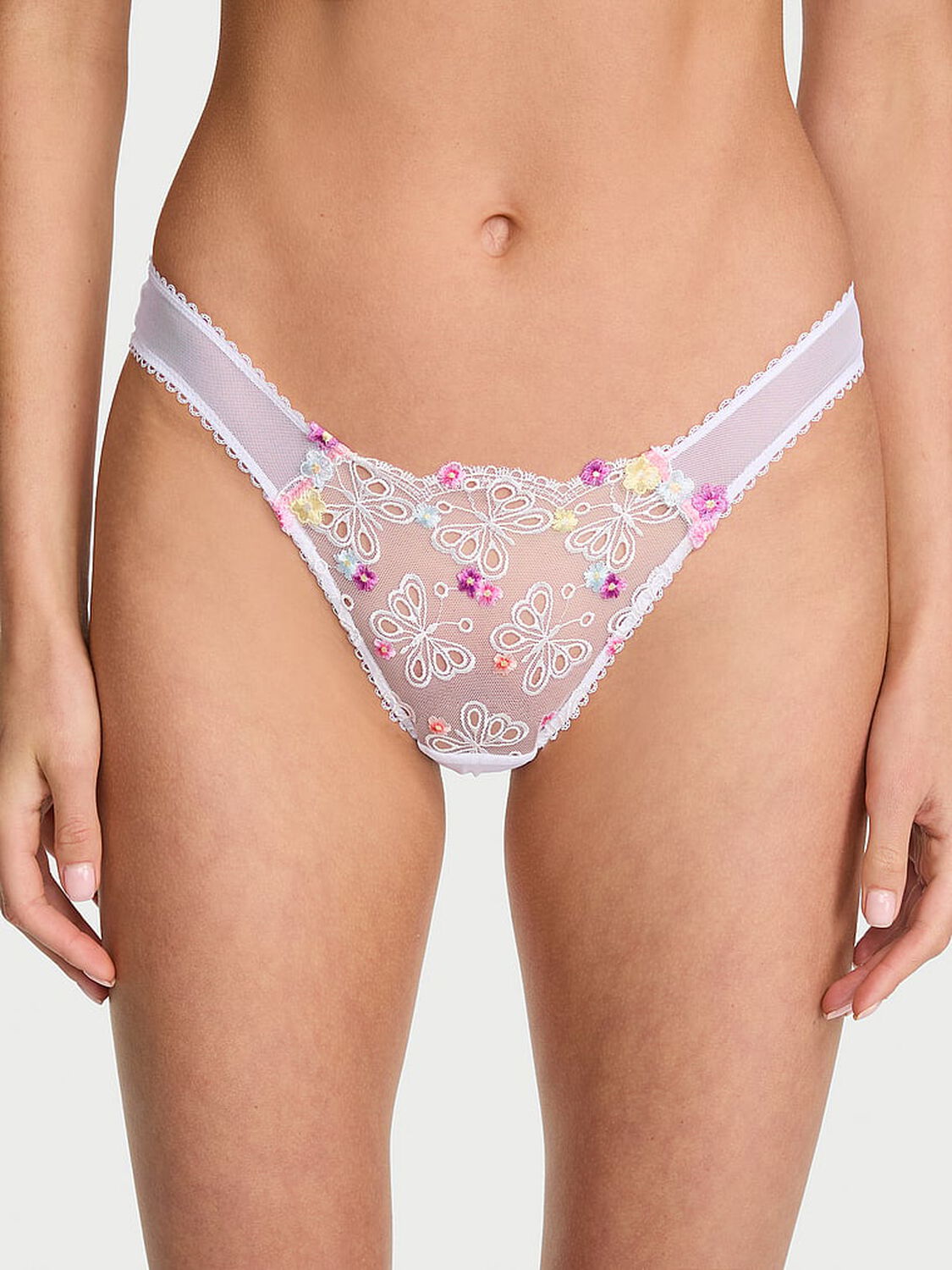 vs Dream Angels Butterflies Embroidery Brazilian Panty Butterflies Embroidery Brazilian 1 of 3 
