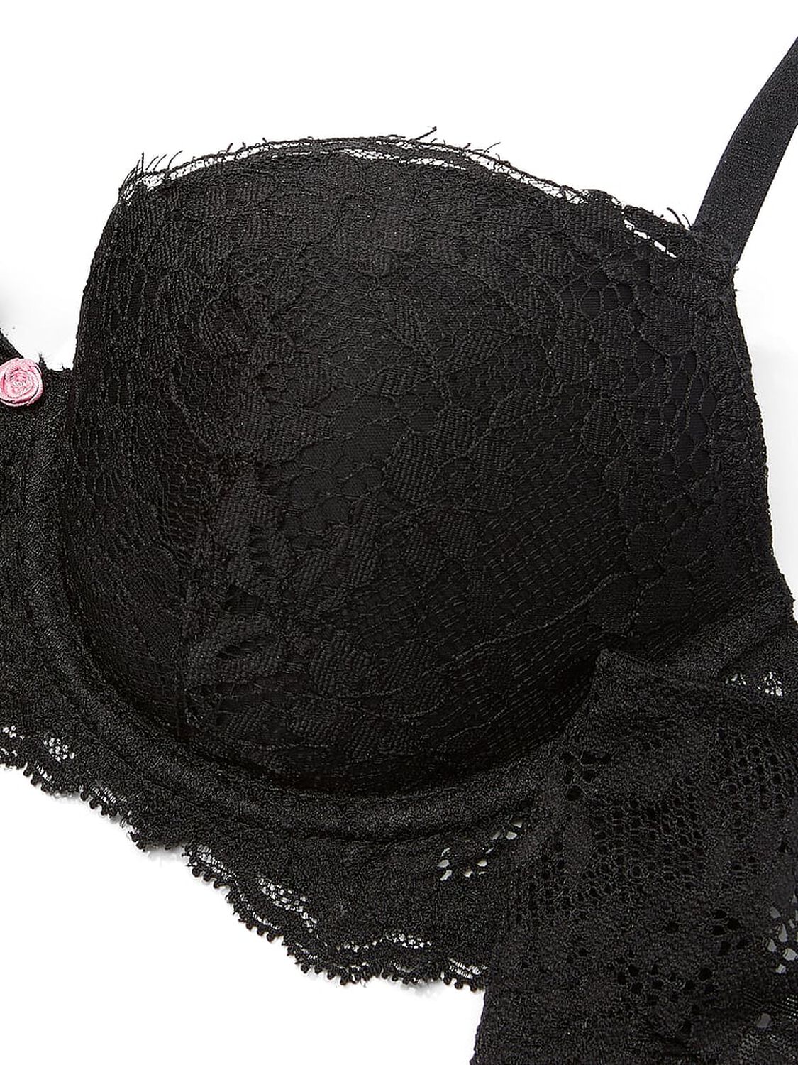 vs Dream Angels Lace Lightly Lined Classic Coverage Demi Bra Coconut White 5 of 5 