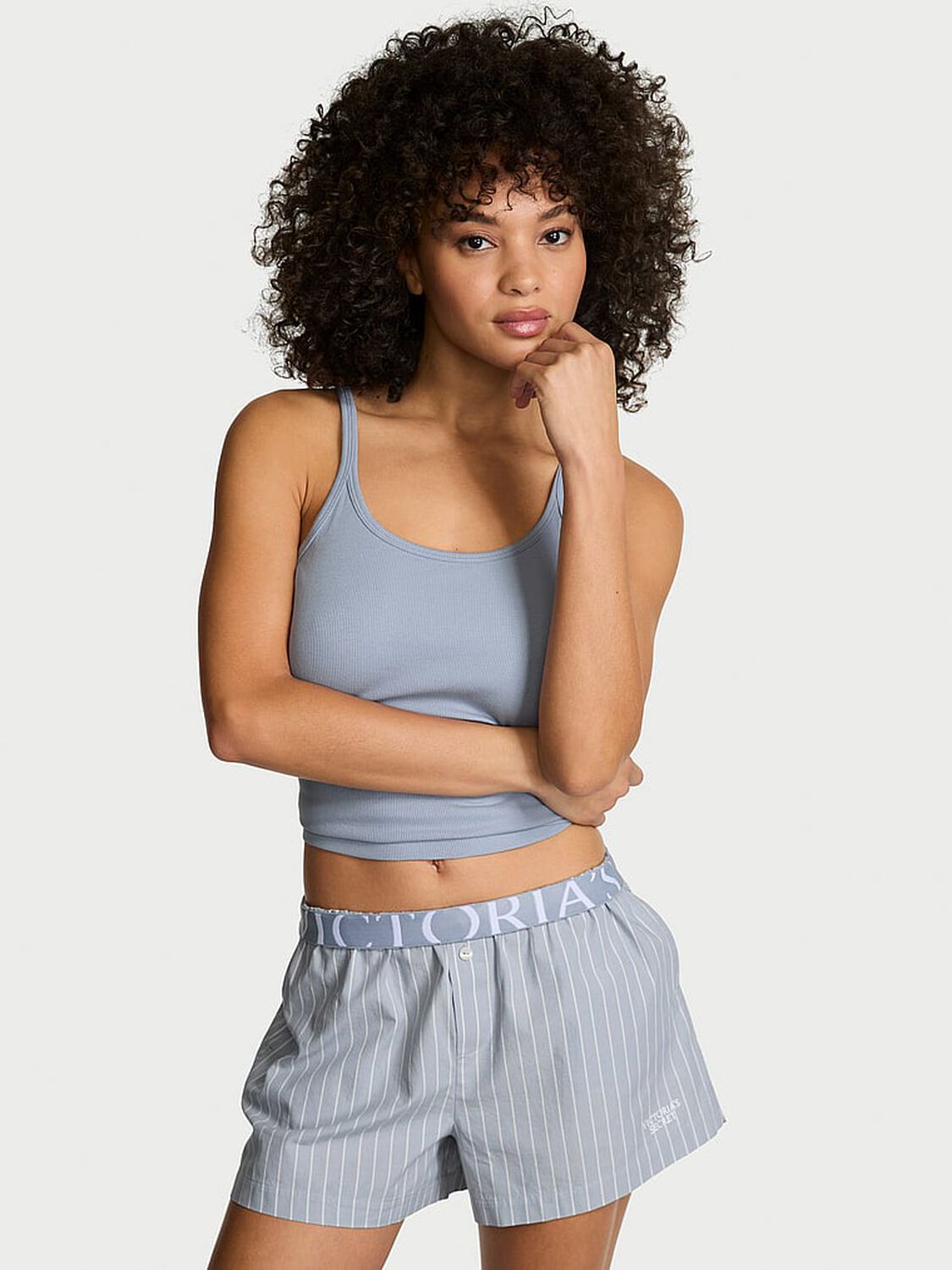 vs Victoria's Secret Mix & Match Sleep Heritage Cotton Pajama Shorts 1 of 2 