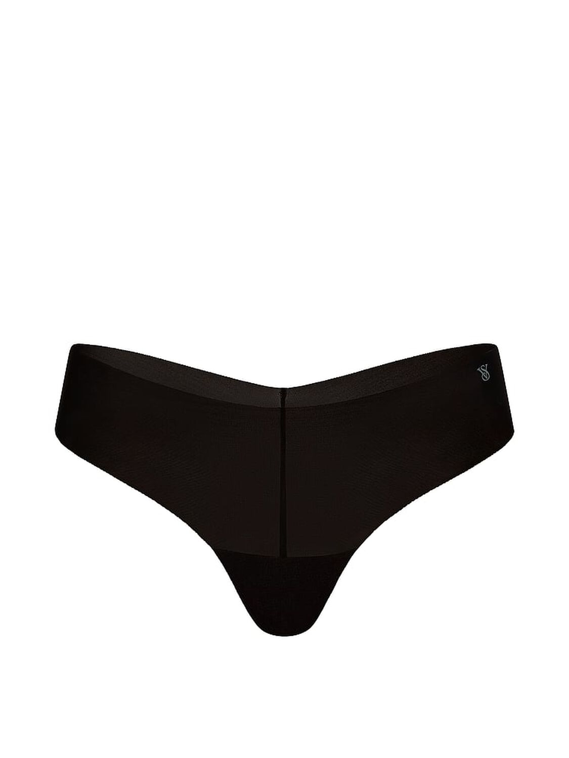 vs No-Show No-Show Mesh Thong Panty Black 3 of 3 