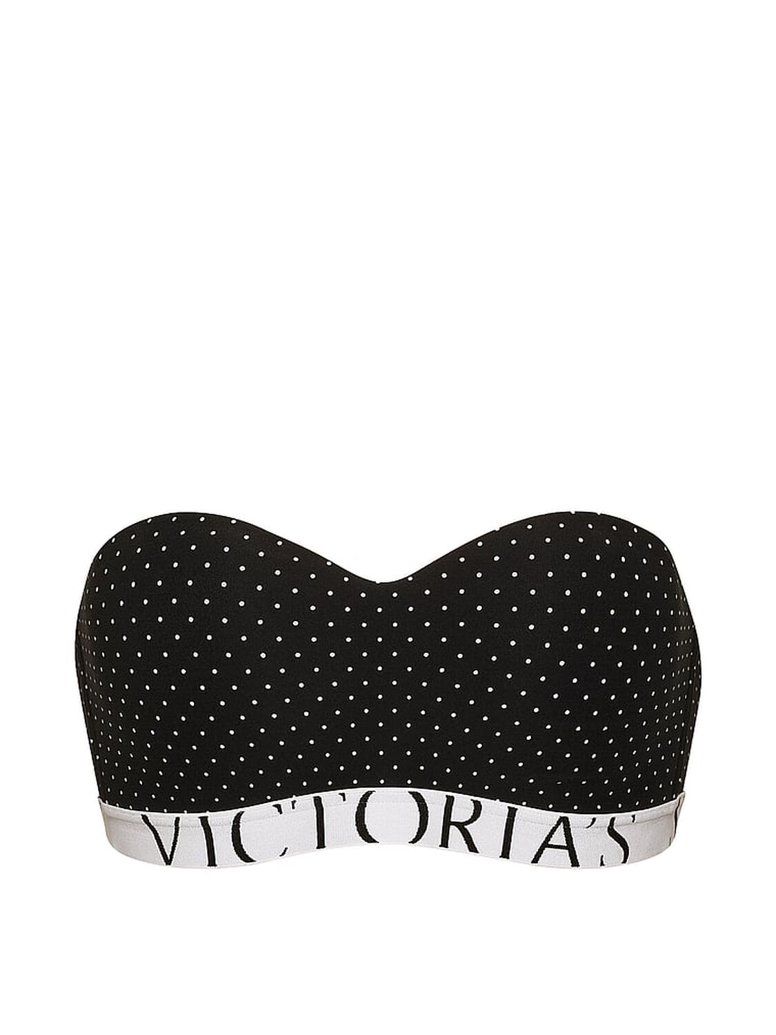 vs The T-Shirt The CoolBra&trade; Lightly Lined Balconette Strapless Bra Black Dots 3 of 3 