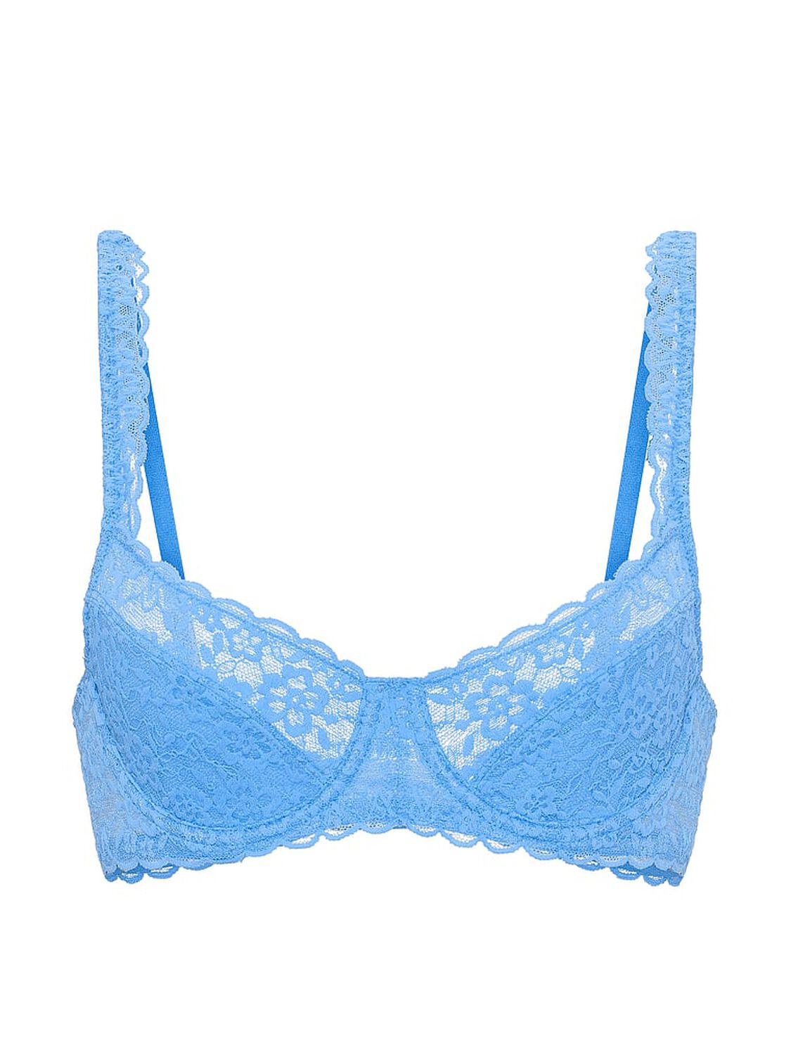 vs Victoria's Secret Lacie Unlined Balconette Bra Blue Jasper 3 of 3 