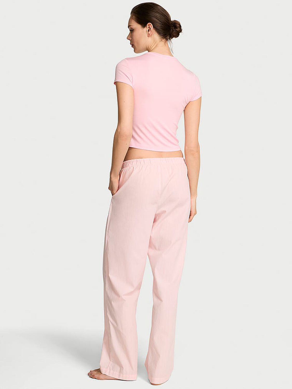 vs Victoria's Secret Mix & Match Sleep Heritage Cotton Pajama Pants Angel Pink 2 of 2 