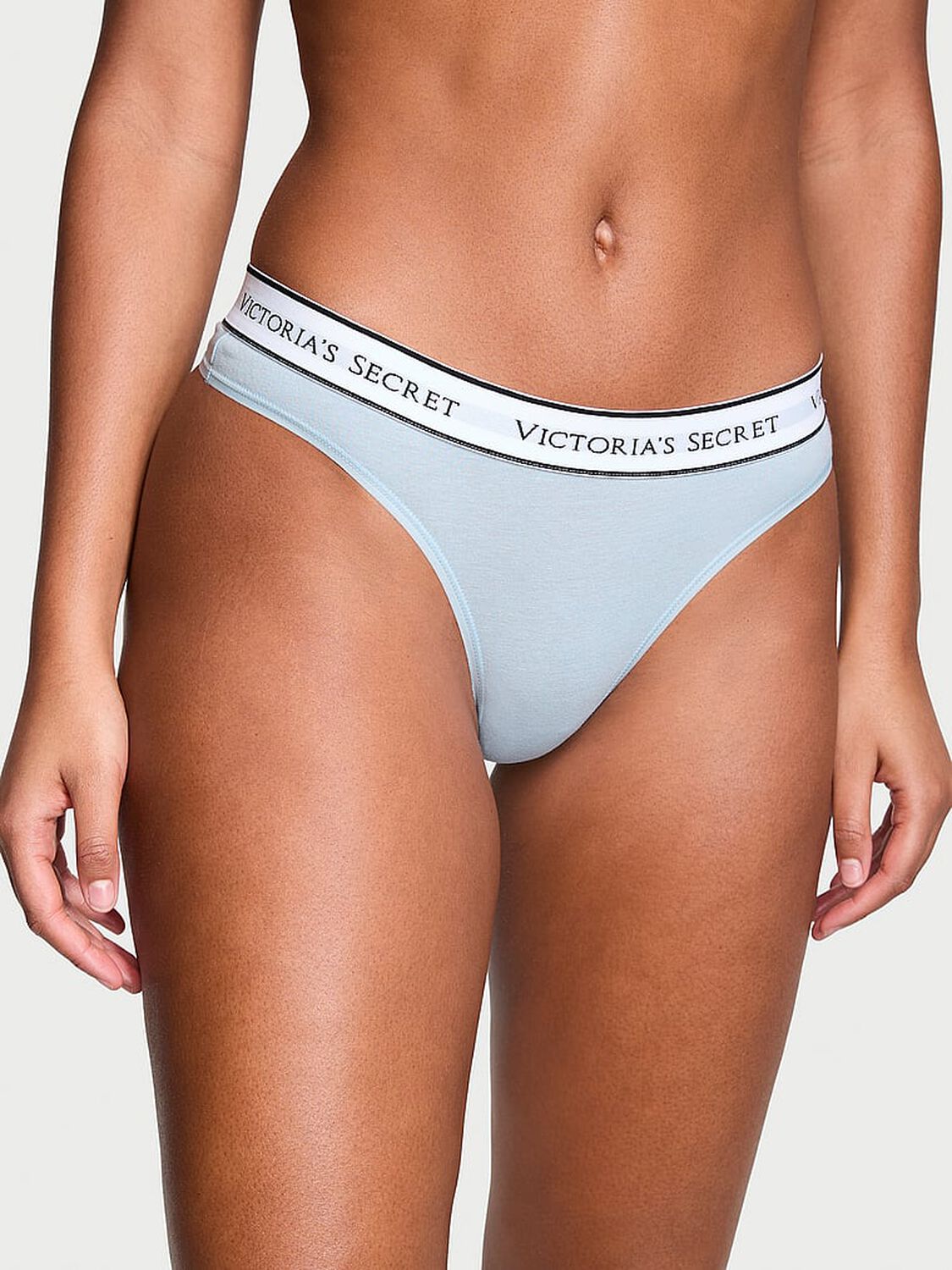 vs Cotton Logo Cotton Thong Panty 1 of 4 