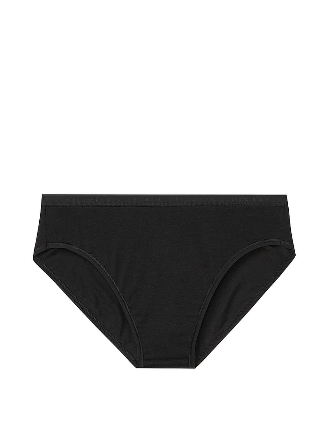 vs Victoria's Secret Stretch Cotton High-Leg Brief Panty Black 2 of 3 