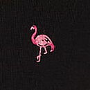 Stretch Cotton High-Leg Brief Panty, Black Flamingos, swatch