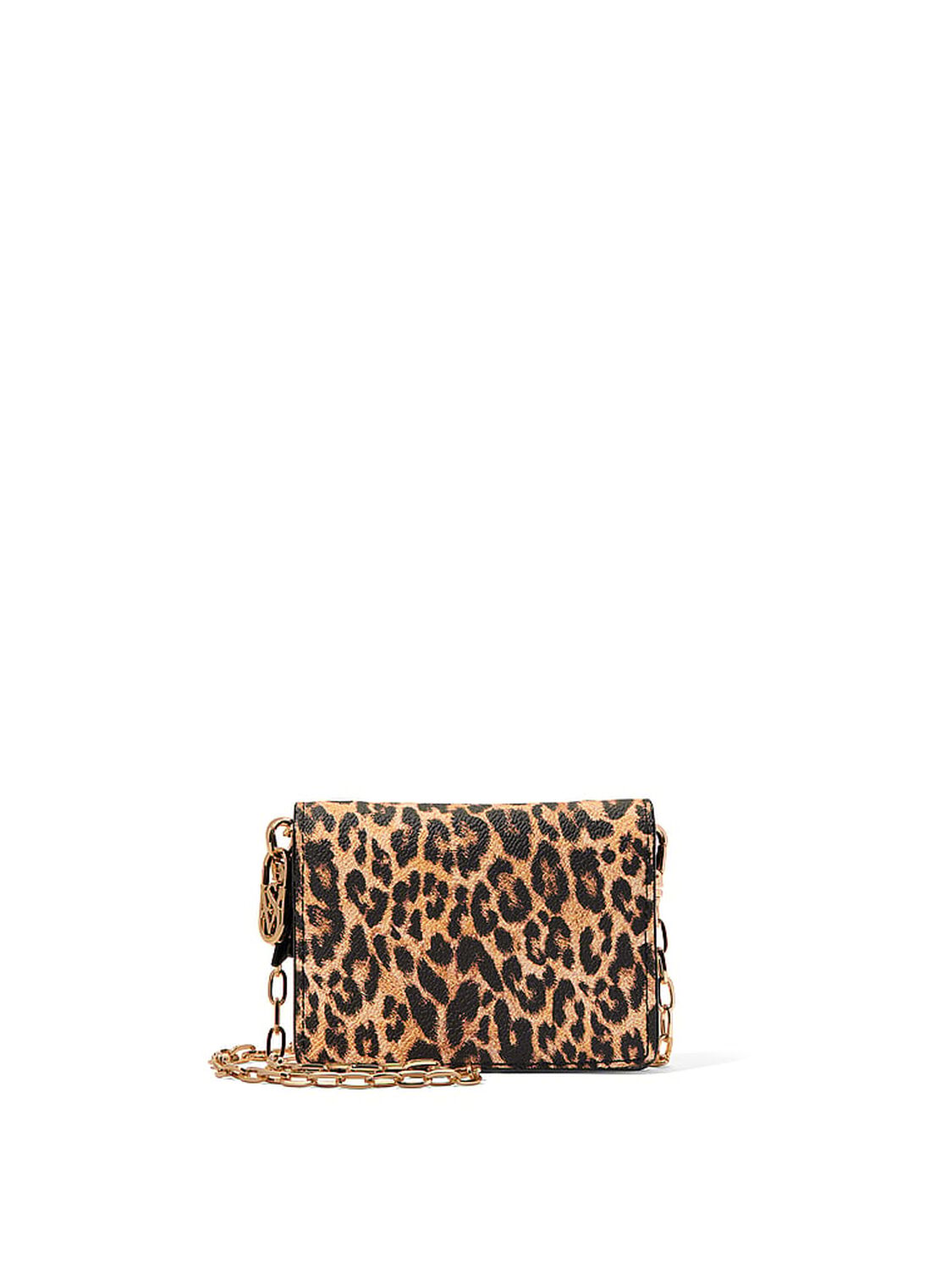 vs Victoria's Secret Convertible Chain Wallet Leopard 1 of 3 