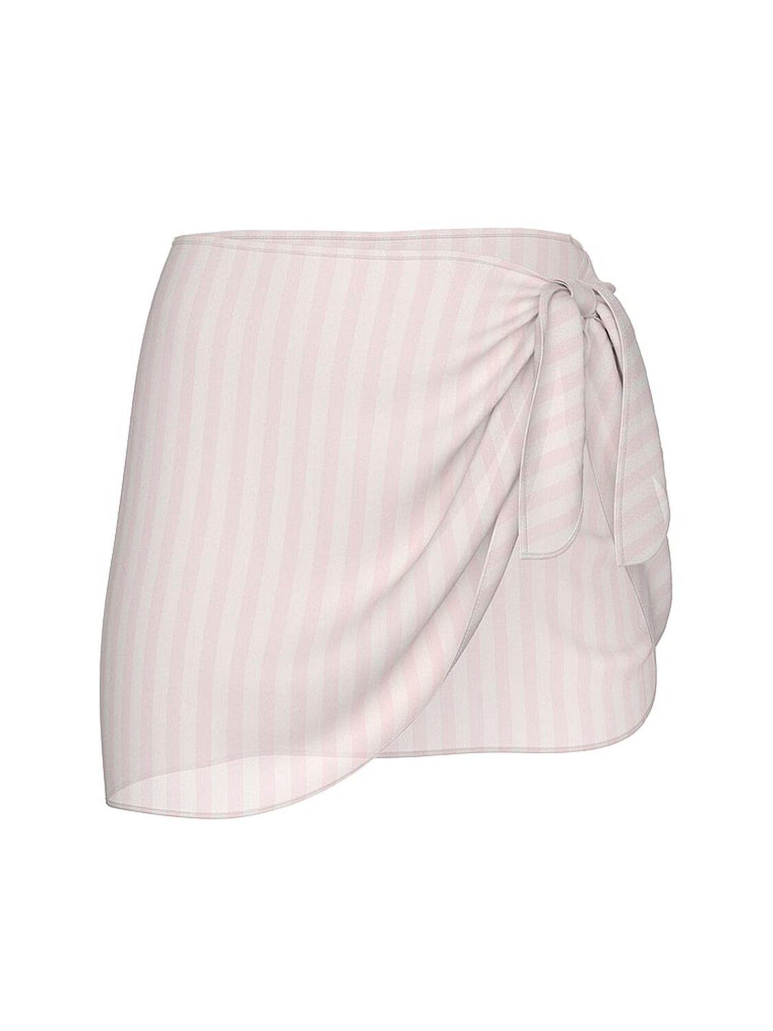 vs Victoria's Secret Swim Iconic Stripe Sheer Crinkle Mini Sarong Pink Iconic Stripe 3 of 3 
