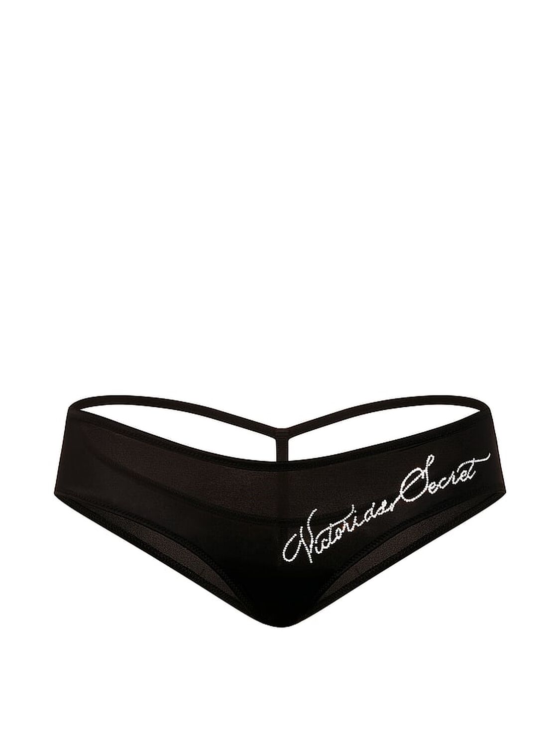 vs Very Sexy Shine Script Low-Back Cheeky Panty Black 3 of 3 