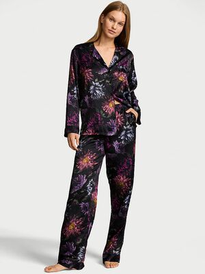 Signature Satin Long Pajama Set