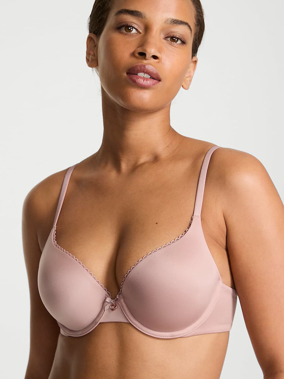 vs Body By Victoria Perfect Shape Smooth Push-Up Bra Talc 1 of 2 