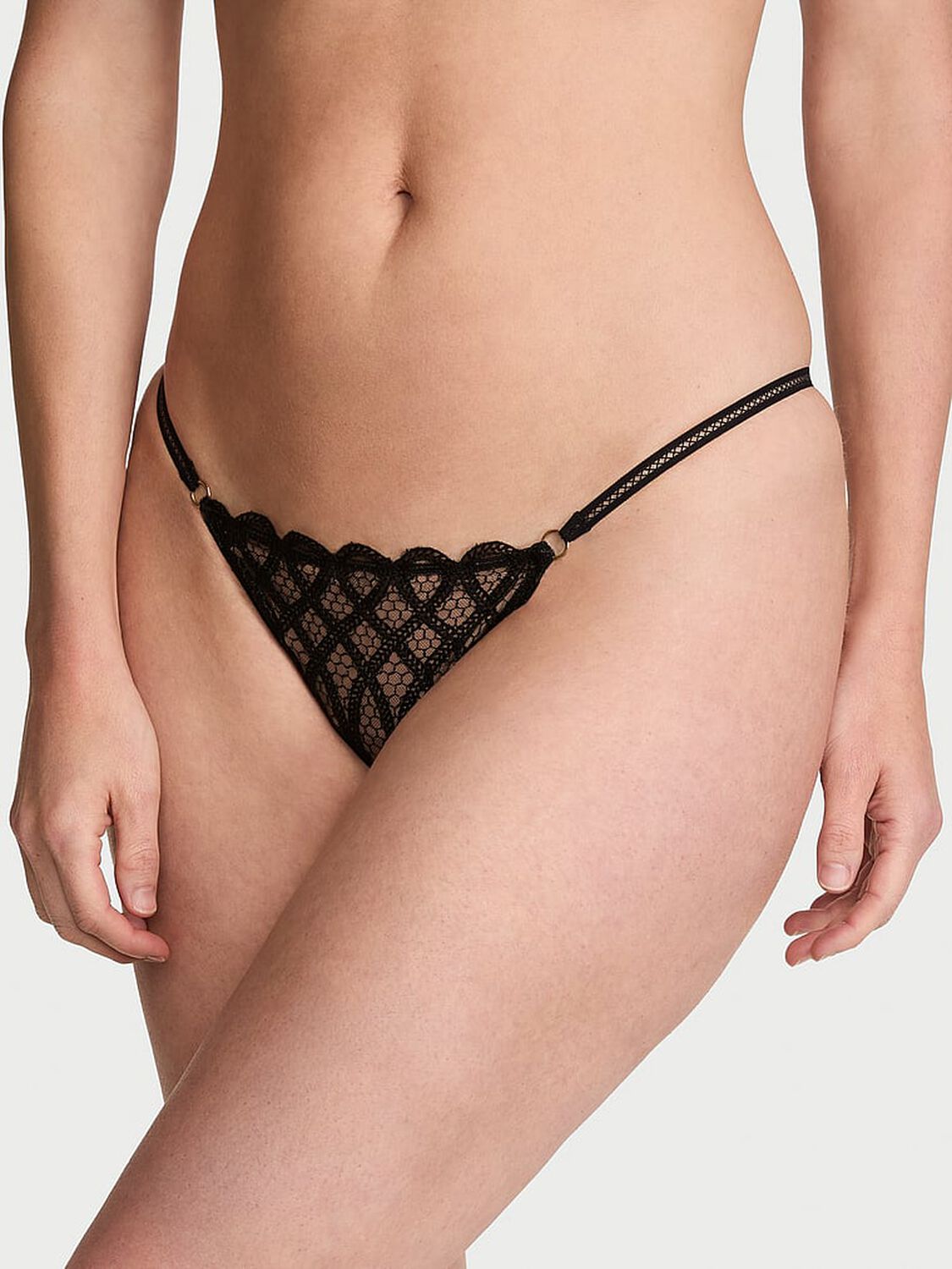 vs Very Sexy Viper Embroidery Brazilian Panty Black Viper 1 of 4 