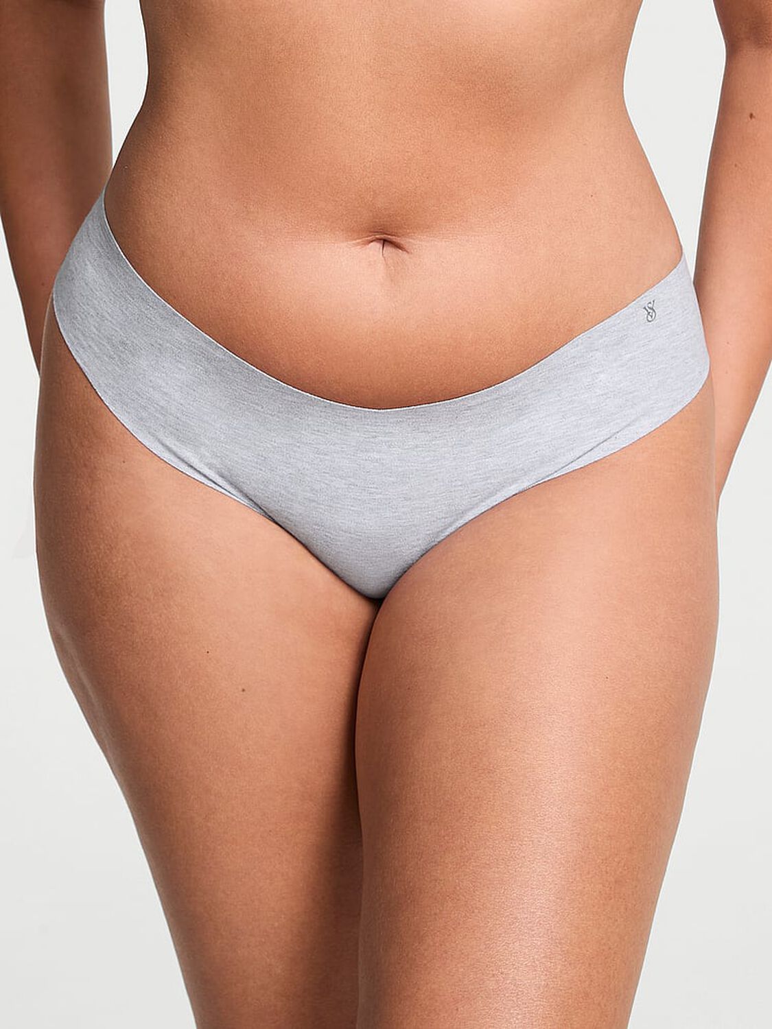 vs No-Show No-Show Cotton Thong Panty Medium Heather Grey 2 of 3 
