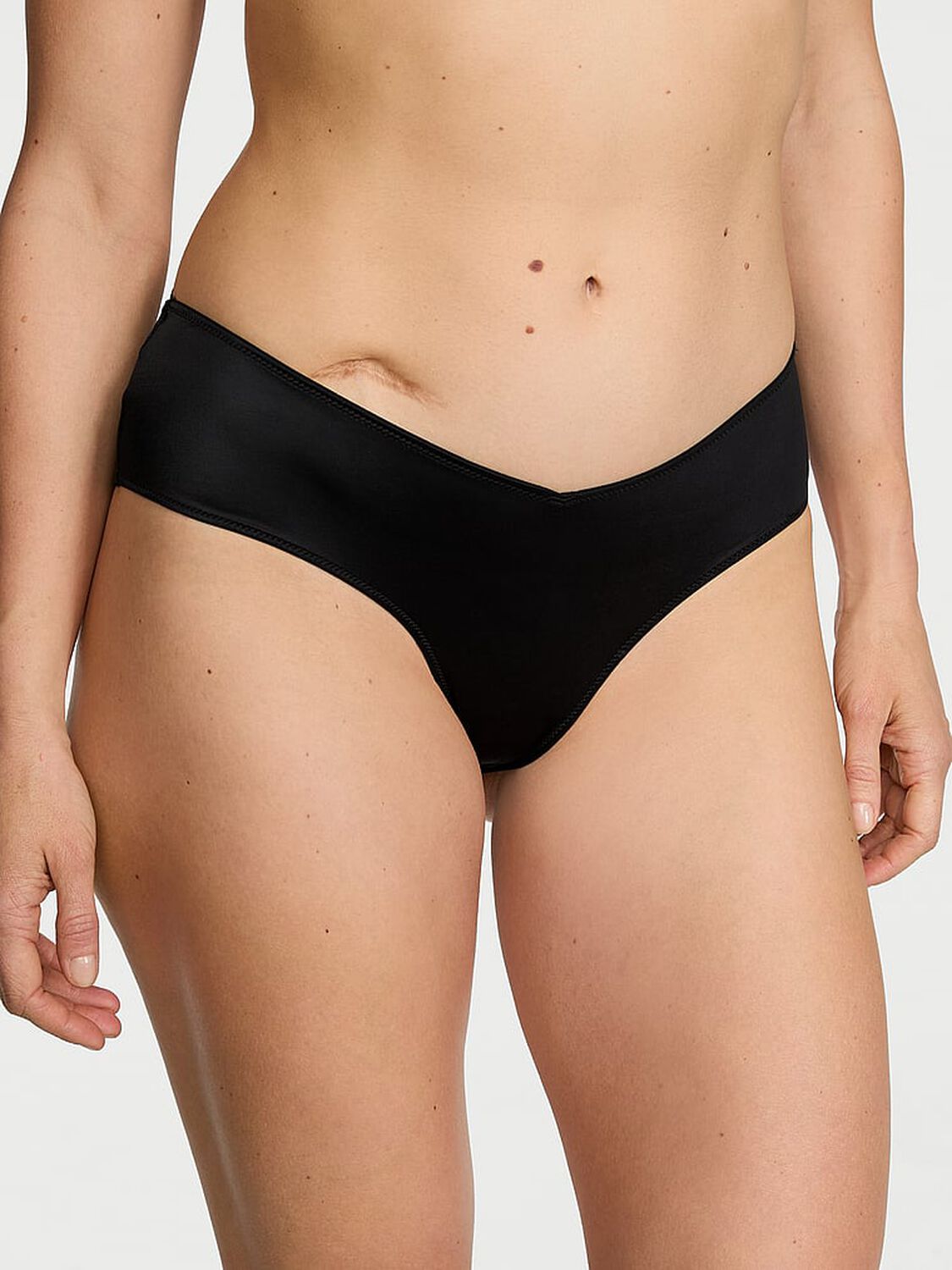 vs Very Sexy Strappy-Back High-Leg Cheeky Panty Black 1 of 3 