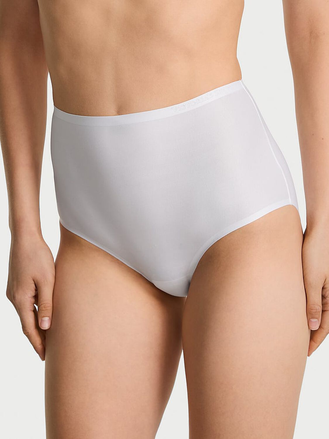 vs Body By Victoria Body by Victoria Flex Mid-Rise Modern Brief Panty Vs White 1 of 3 