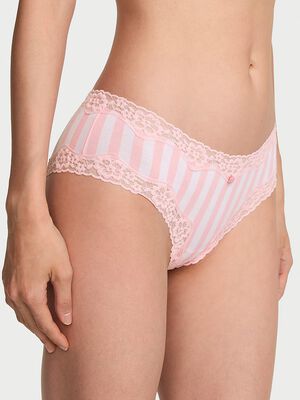 Cotton Lace-Waist Cheeky Panty