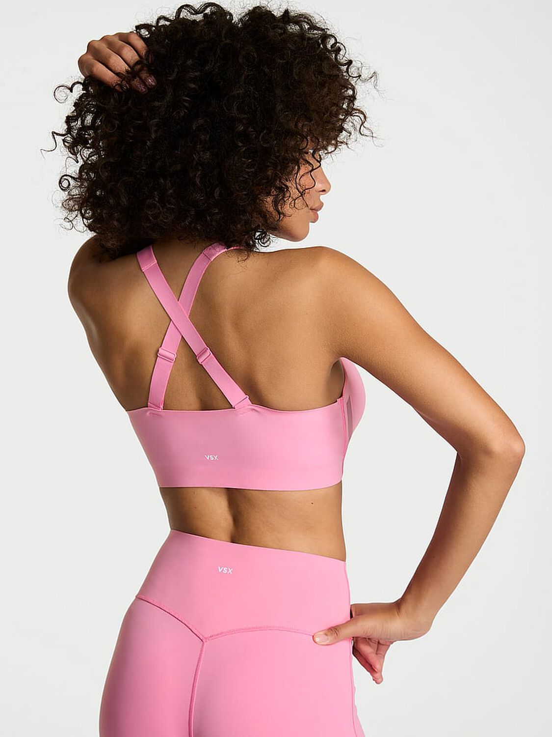 vs Vsx VSX Knockout&trade; Front-Close Sports Bra Pink Sugar 2 of 4 