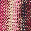 Beachwear Shimmer Knit Long-Sleeve Mini Dress, Dark Chili Shimmer Stripes, swatch
