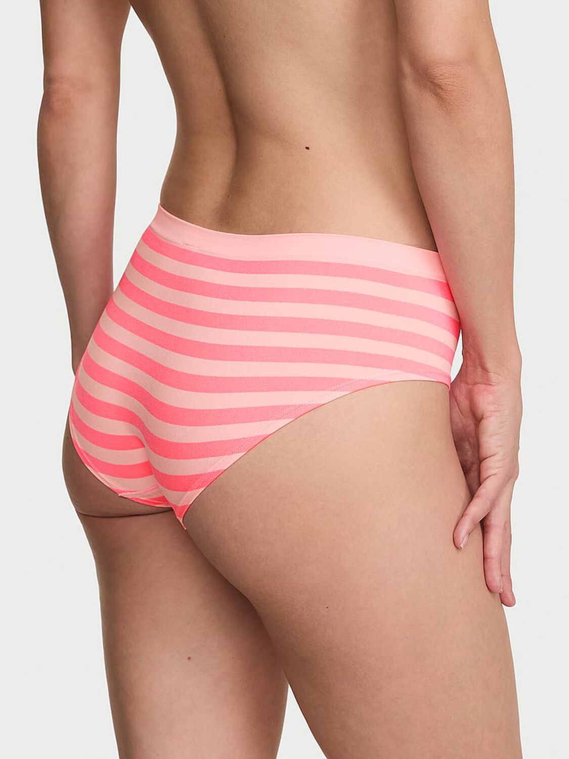 vs Seamless Seamless Hiphugger Panty Pink Highlighter Beach Stripe 2 of 3 