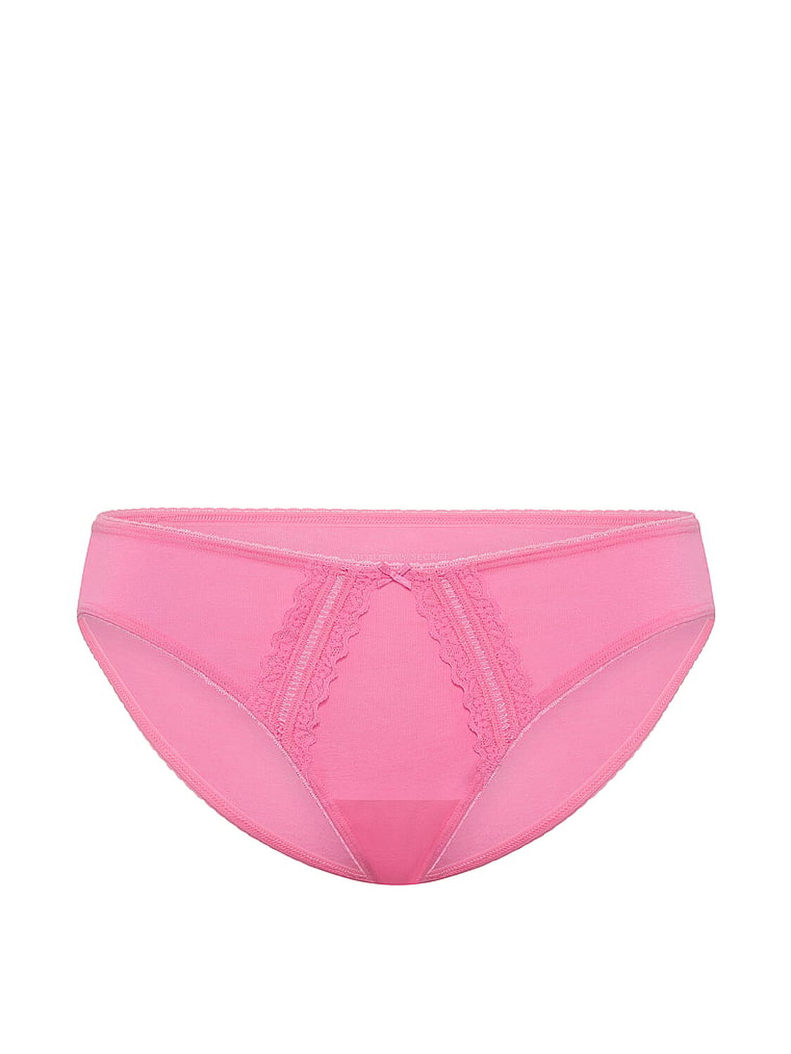 vs Victoria's Secret Cotton Lace-Trim Bikini Panty Sexy Little Pink 3 of 3 