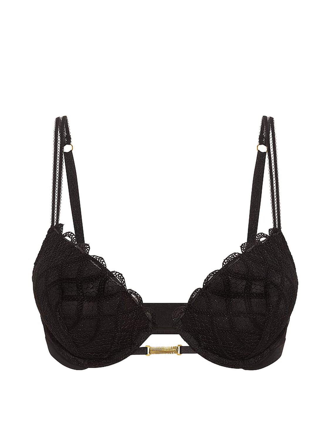 vs Very Sexy Bombshell Add-2-Cups Viper Embroidery Push-Up Bra Black Viper 3 of 4 