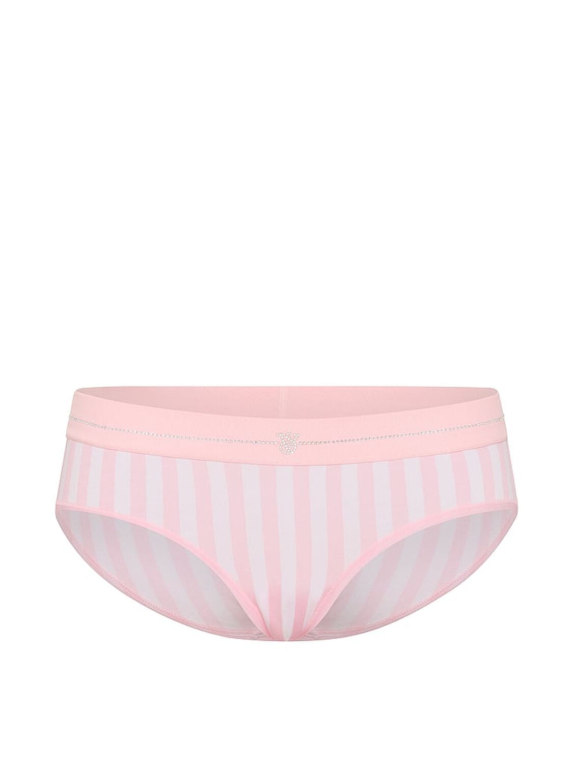 vs Cotton Shine Logo Cotton Hiphugger Panty Iconic Stripe 3 of 4 