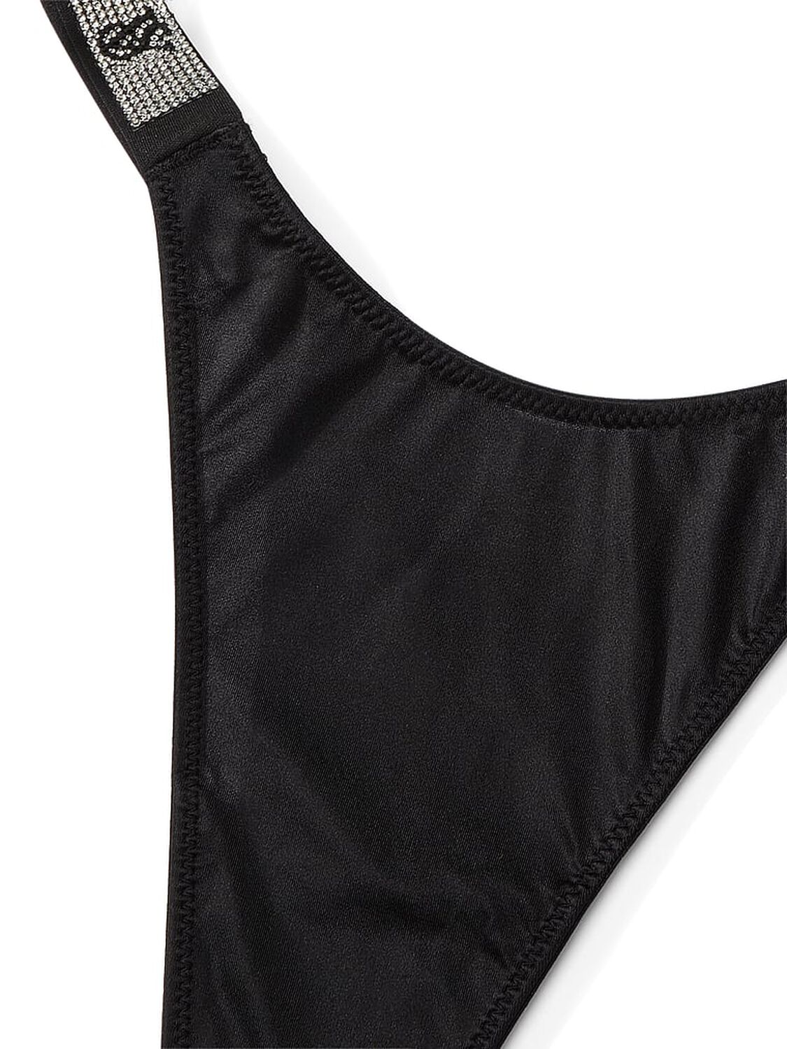 vs Very Sexy Shine Strap Thong Panty Black 4 of 4 