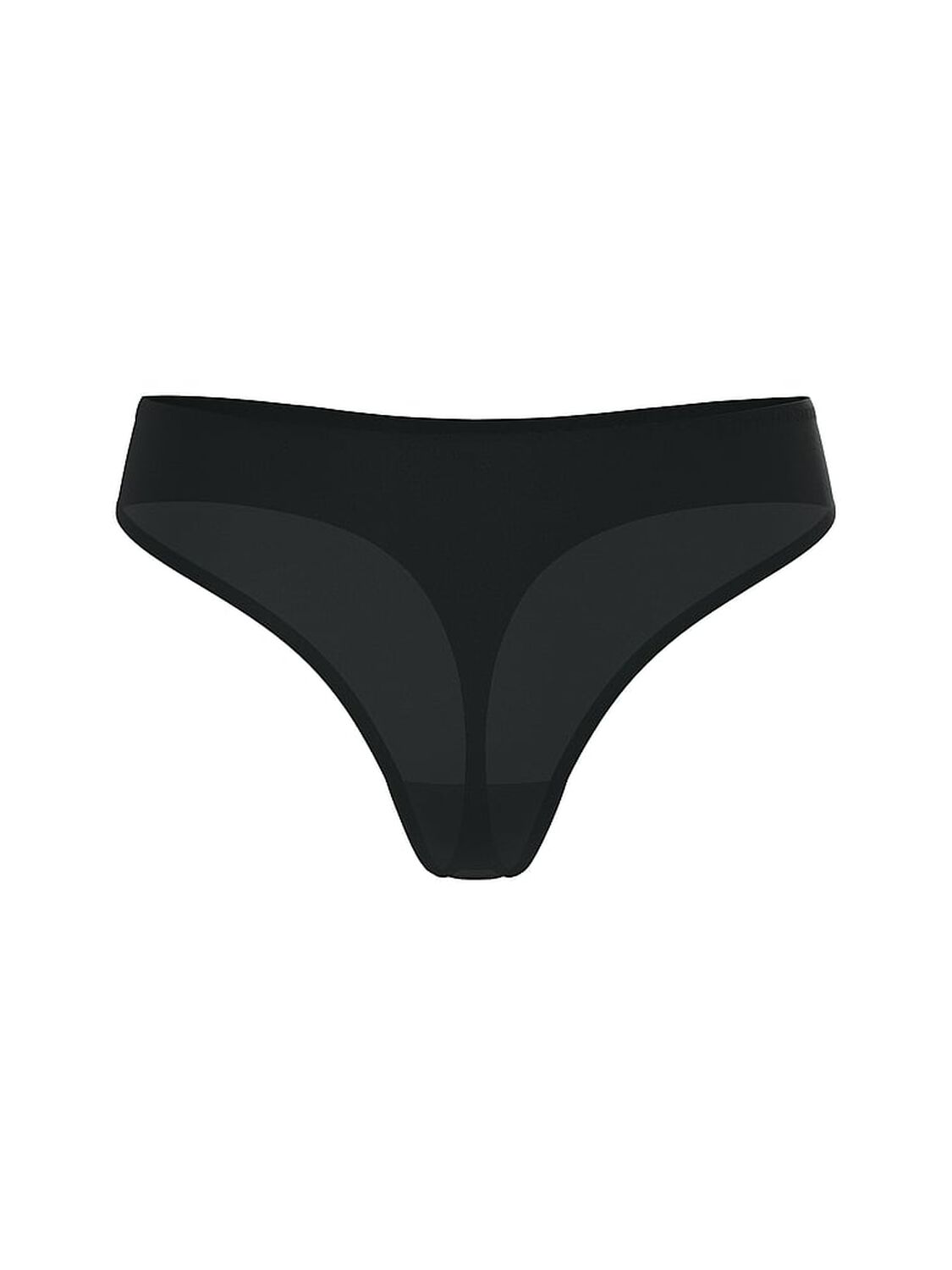 vs Body By Victoria Body by Victoria Flex Mid-Rise Thong Panty Black 3 of 4 