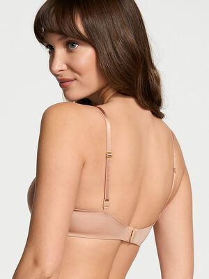 Smooth Lightly Lined Plunge Demi Bra
