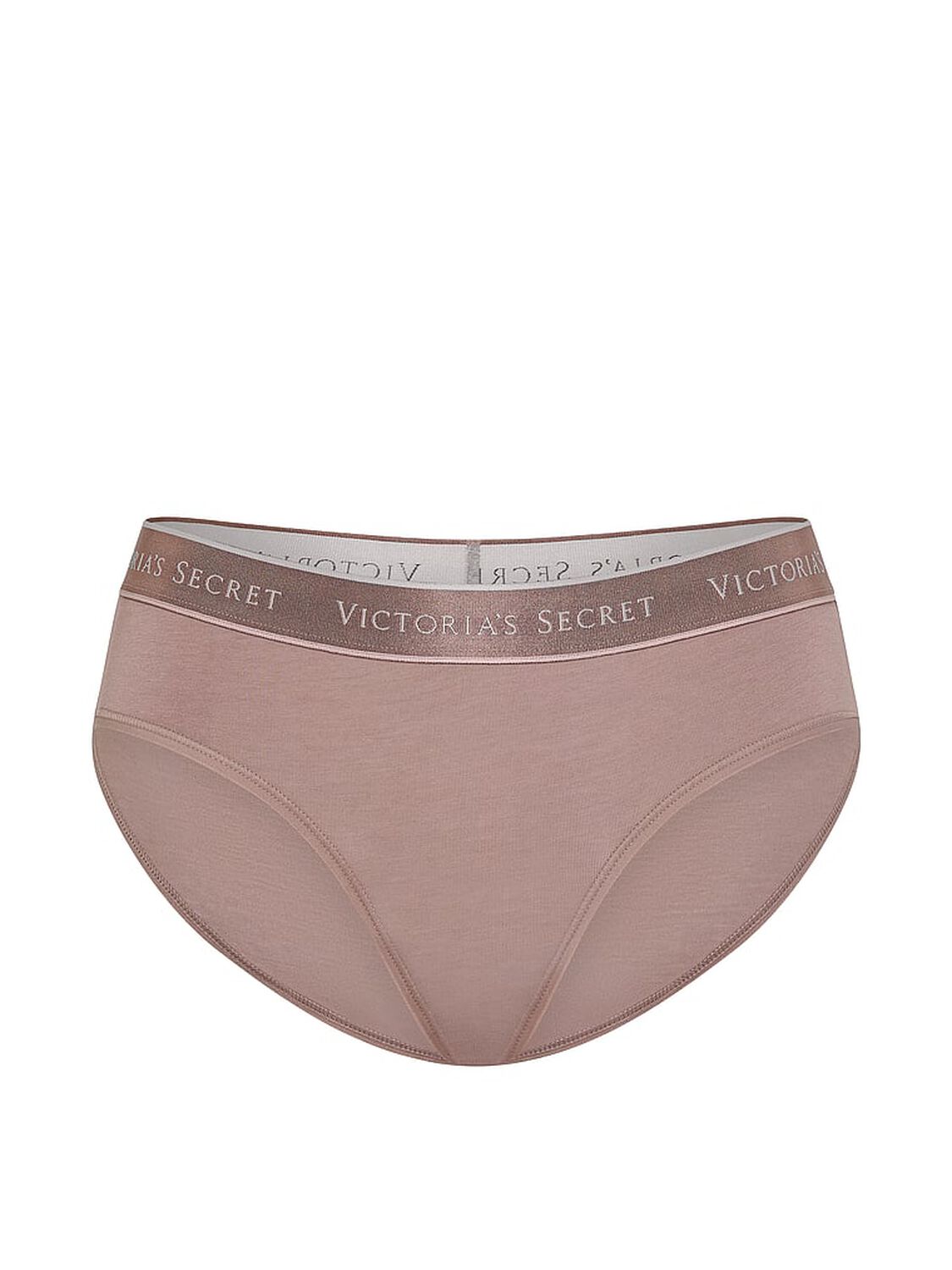 vs Cotton Logo Cotton Hiphugger Panty Iced Coffee 3 of 3 