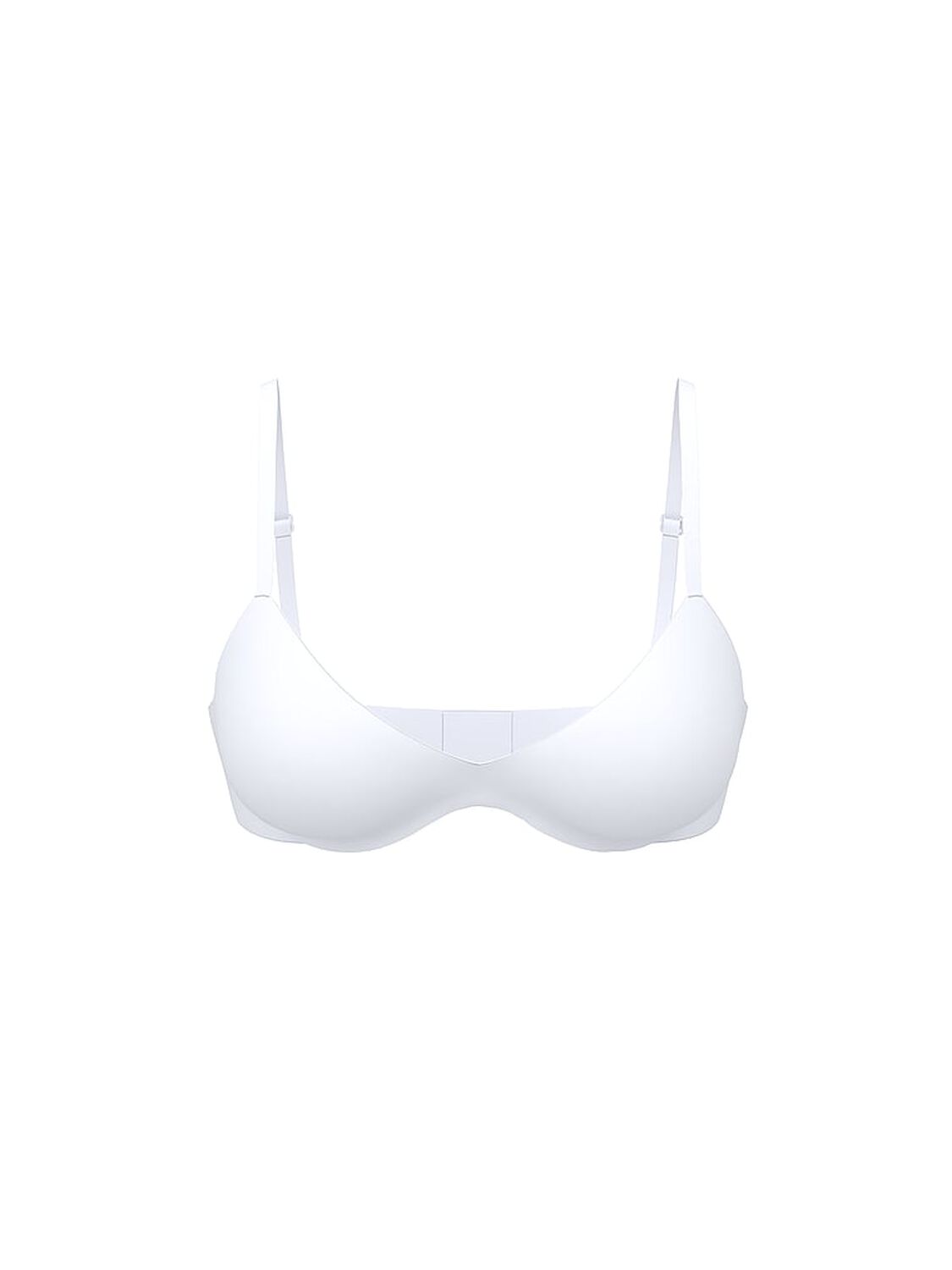 vs Body By Victoria FlexFactor Lightly Lined Plunge Demi Bra Vs White 3 of 3 