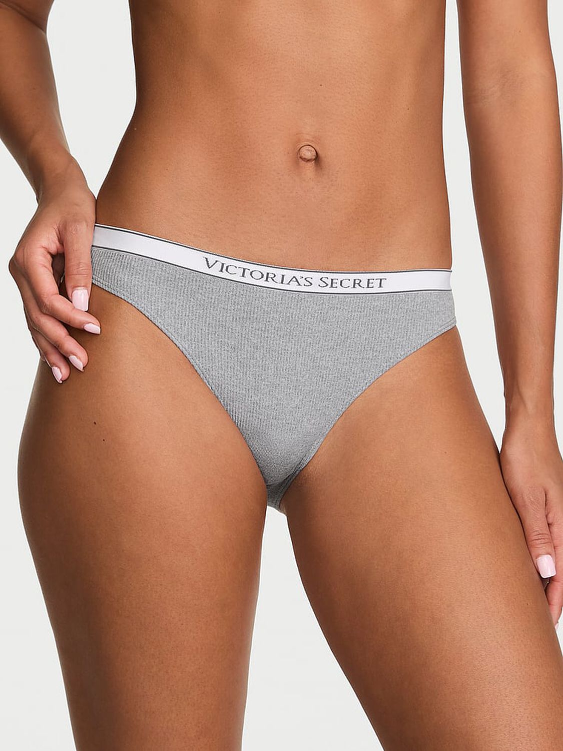 vs Seamless Seamless Logo Rib Bikini Panty 1 of 2 