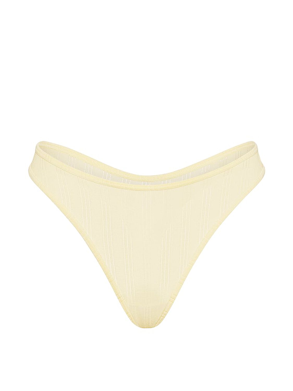 vs Victoria's Secret Ultra-Fine Modal High-Leg Scoop Thong Panty Sunny Honey 3 of 3 