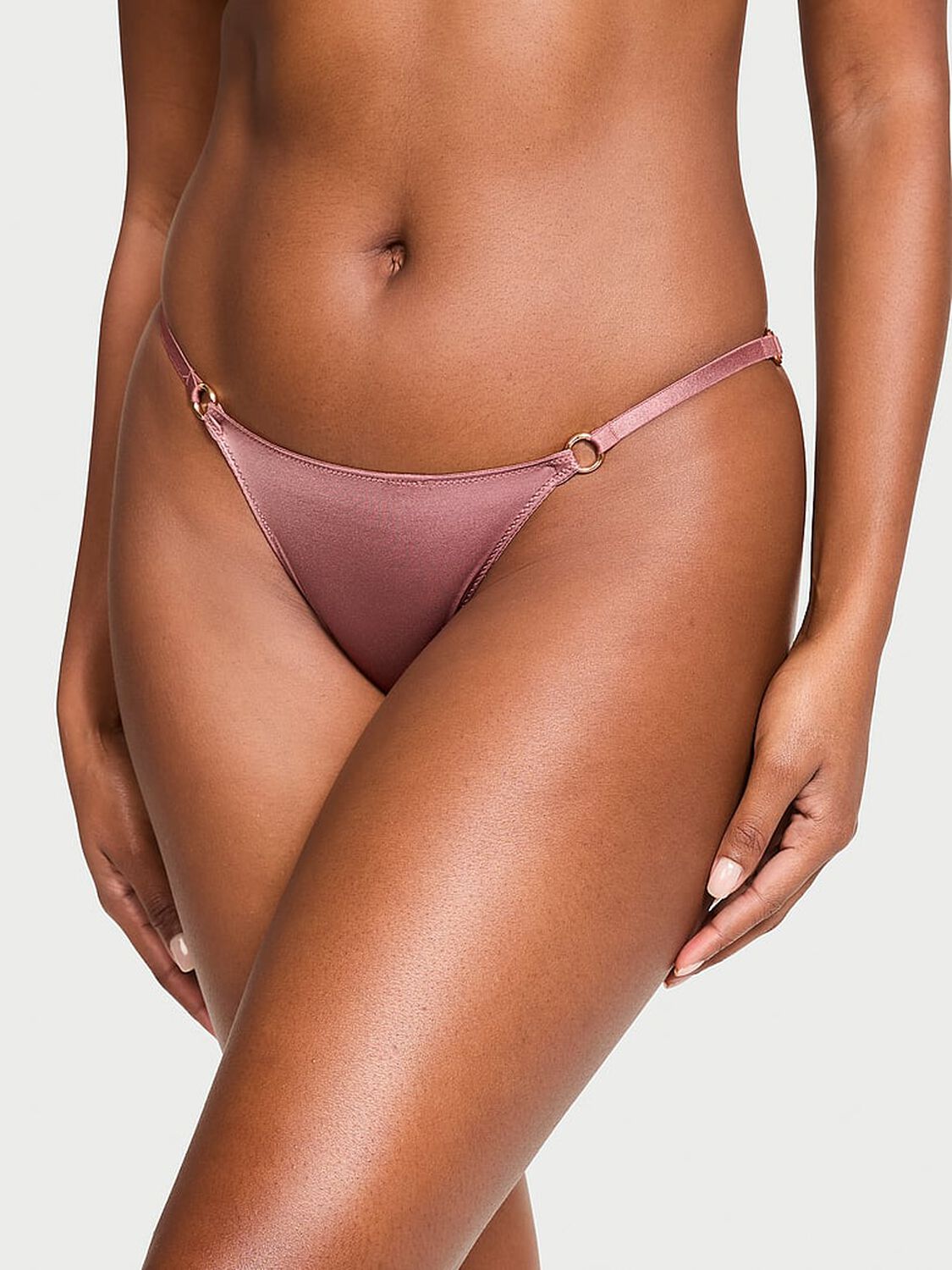 vs Very Sexy Ring Hardware V-String Panty Vintage Rose 1 of 3 