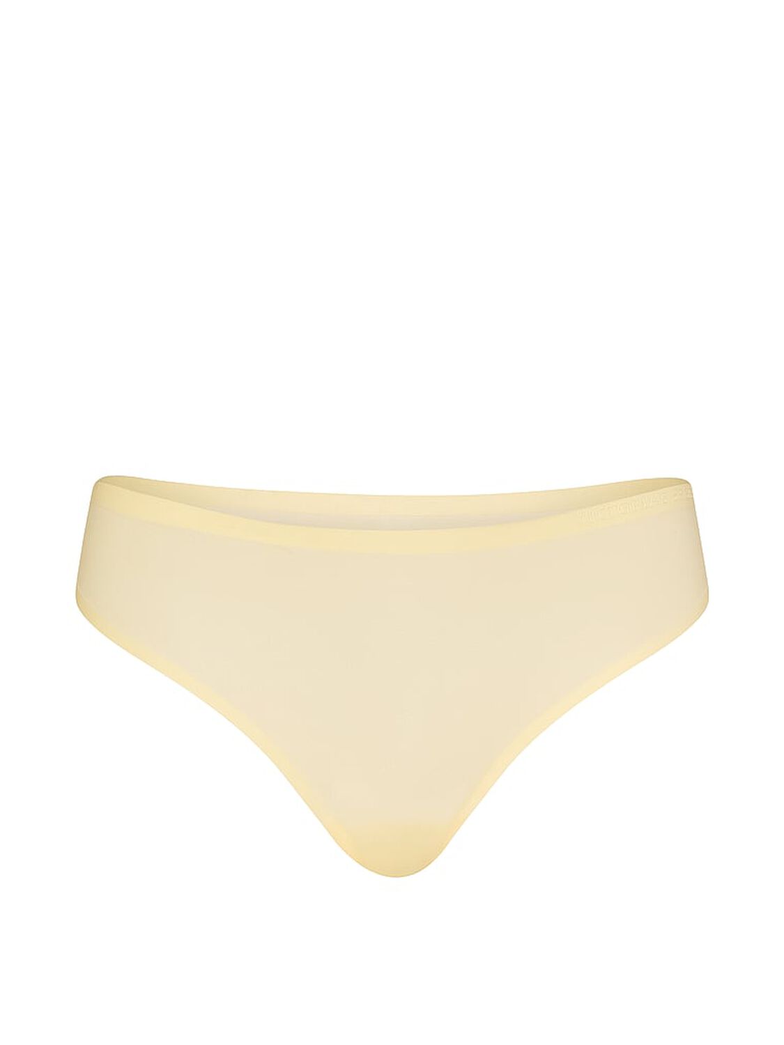vs Body By Victoria Body by Victoria Flex Mid-Rise Thong Panty Sunny Honey 3 of 3 