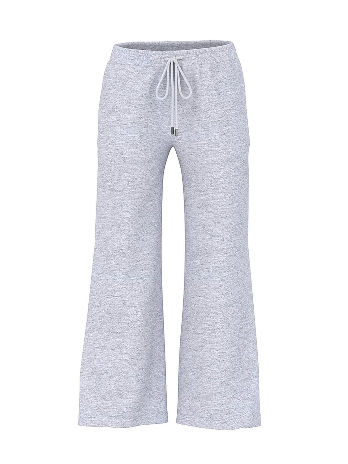 vs Angel Essentials Effortless Fleece Wide-Leg Sweatpant Medium Heather Grey 3 of 4 