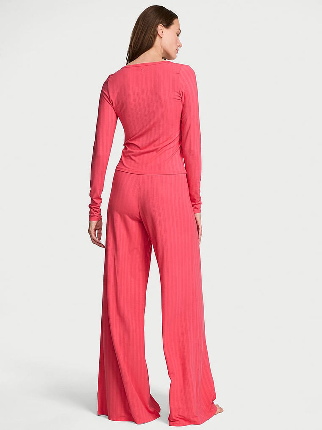 vs Victoria's Secret SoSoft&trade; Modal Ultra-Fine Henley Top & Pant Set Wild Watermelon 2 of 3 