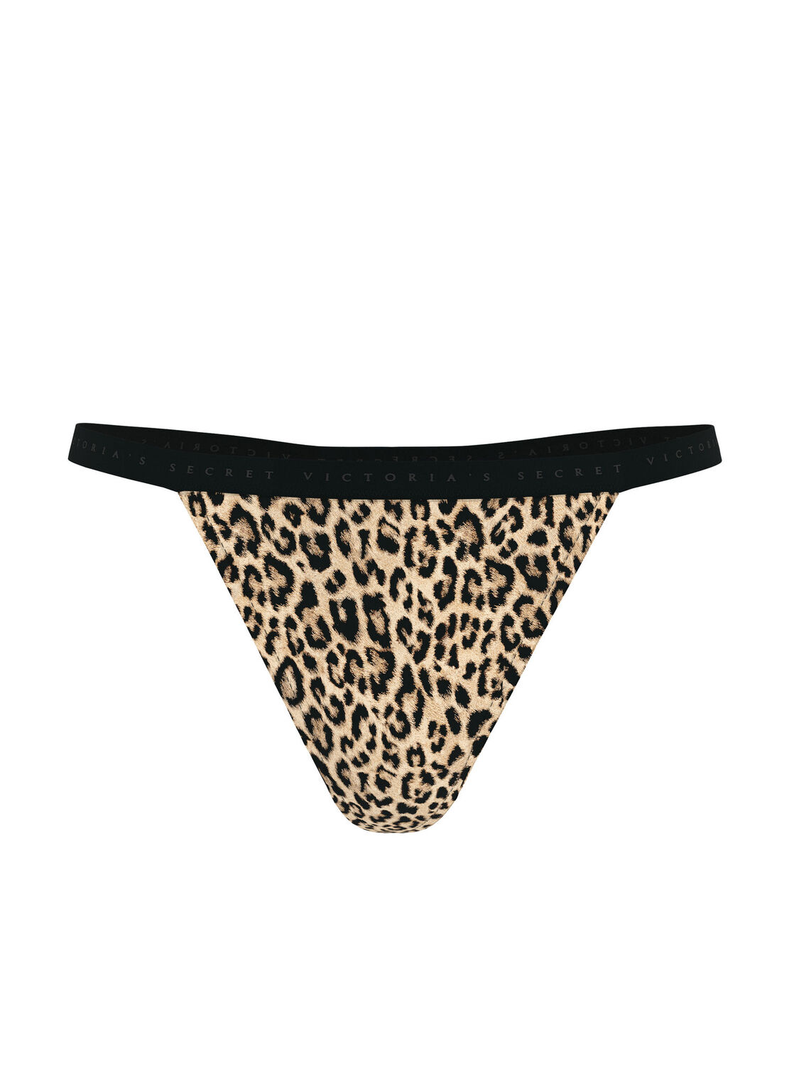 vs Victoria's Secret Stretch Cotton V-String Panty Natural Leopard 5 of 5 