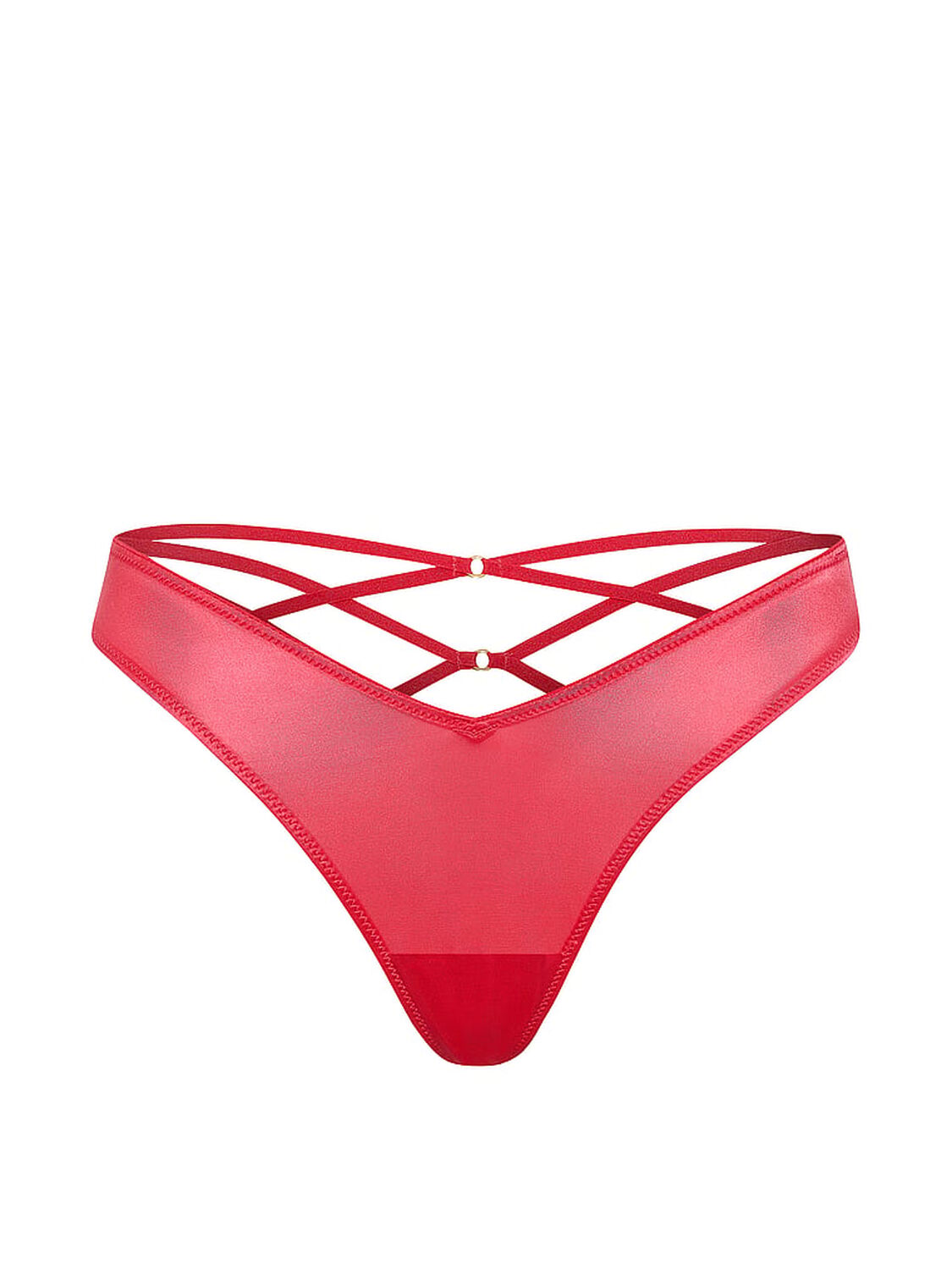 vs Very Sexy Smooth Strappy-Back High-Leg Thong Panty Wild Watermelon 3 of 3 