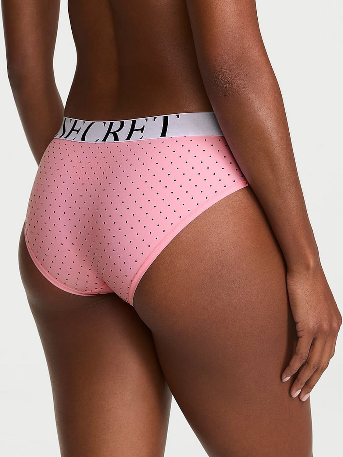 vs Cotton Cool Hiphugger Panty Victoria Pink Pin Dots 2 of 2 