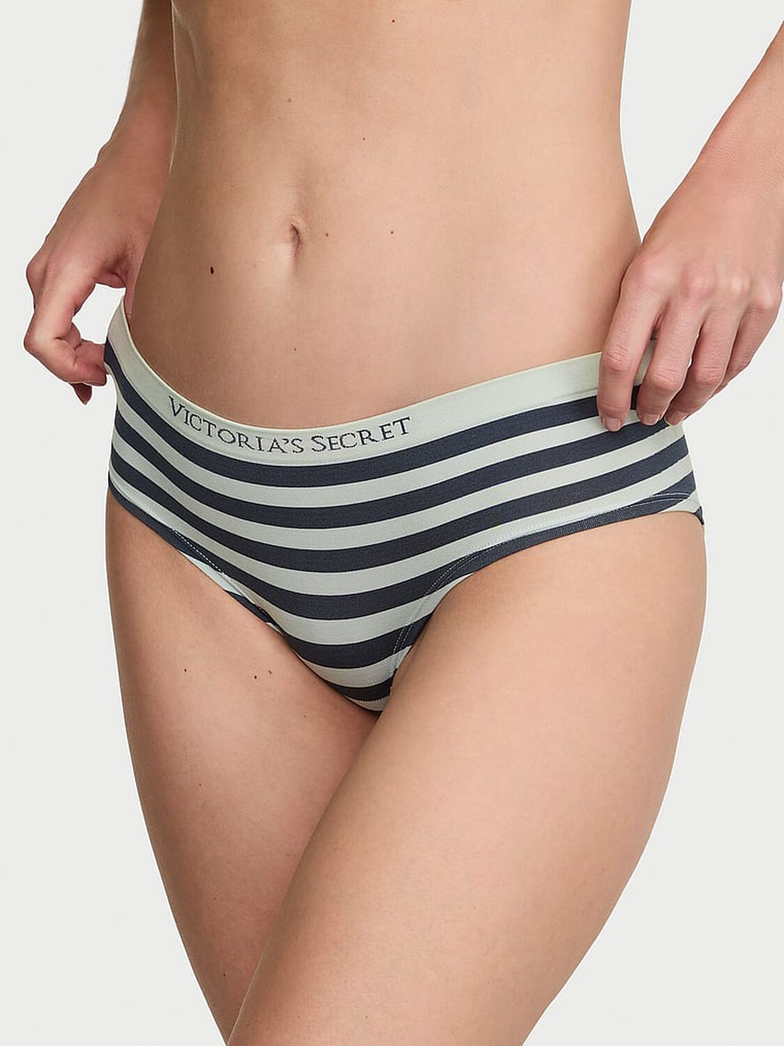 vs Seamless Seamless Hiphugger Panty Noir Navy Beach Stripe 1 of 3 